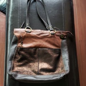 the sak large multi-colored leather bag purse